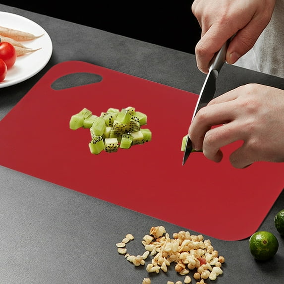 Usloyux Under $5 Plastic Chopping Board, 11.4x7.5 Inch Chopping Board Kitchen Cutting Board, Sticky Board, Portable Double-Sided Fruit Cutting Small Chopping Board Kitchenware