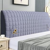 Usloyux Under $5 Quilted Vertical Stripe Headboard Cover, Full Coverage Bed Head Protector with Elastic, Dirtproof Headboard Slipcover for Beds, Washable Headboard Cover for Home