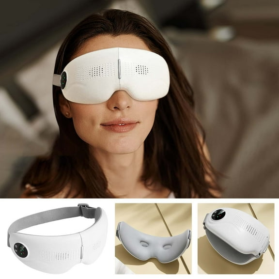 Usloyux under $5 Rechargeable Eye Massager, Intelligent Vibration with Graphene Heat Therapy, 42°C Constant Temperature Compress, USB Charging, Relief for Eye Fatigue Strain