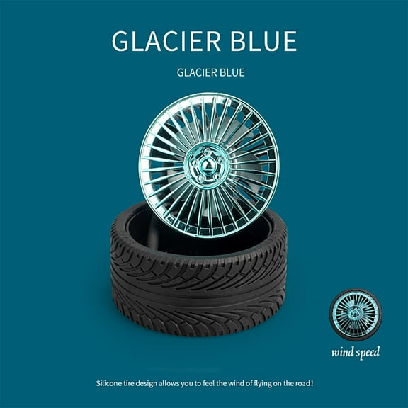 Usloyux Under $5 Retro Wheel Shape Fan, USB Powered Electroplated Mini Fan, Creative Desktop Air Circulator, Vintage Style Personal Cooler, Decorative Office Accessory