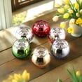 thumbnail image 1 of Usloyux Under $5 Round Mercury Glass Candle Holders,2 Pcs Round Votive Candle Holders, 2.6×2.1 Inch Glass Tealight Candle Holder for Spring Wedding, Birthday, Dinner Party Table Decor, Home Decor, 1 of 9