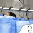 thumbnail image 1 of Usloyux Under $5 Shower Curtain Hooks,Metal Shower Curtain Hooks,Shower Curtain Hooks Rings,Rust-Resistant Metal Double Glide Shower Hooks for Bathroom Shower Rods Curtains, Set of 12 Hook, 1 of 6