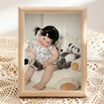 thumbnail image 1 of Usloyux Under $5 Small Wood Photo Frame, Compact Tabletop Picture Display, Wall Mountable Memory Holder for Home Office, Decorative Frame for Family Portrait Keepsake, 1 of 6