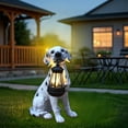 thumbnail image 1 of Usloyux Under $5 Solar Dog Light, Resin Puppy Statue with Hanging Chain, Auto On/Off Garden Yard Decor, Waterproof Outdoor Animal Figure Night Light Display, 1 of 6