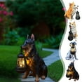 thumbnail image 1 of Usloyux Under $5 Solar Dog Light, Resin Puppy Statue with Hanging Chain, Auto On/Off Garden Yard Decor, Waterproof Outdoor Animal Figure Night Light Display, 1 of 9