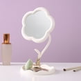 thumbnail image 1 of Usloyux Under $5 Sunflower Makeup Mirror, Rotatable Vanity Mirror with Storage Base, Portable Desktop Beauty Mirror for Dormitory, Cosmetic Organizer with Tray, 1 of 6