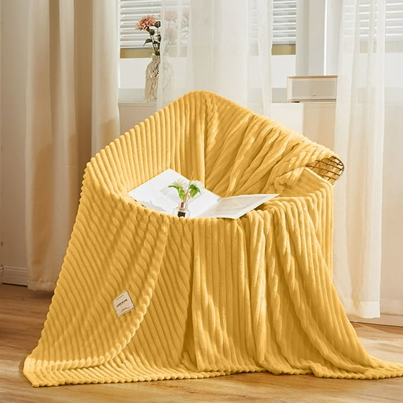 Usloyux Under $5 Thin Fleece Blanket, Soft Summer Weight Bed Cover, Lightweight Air Conditioning Throw for Sofa Chair, Cozy Nap Cover for Office Rest and Relaxation