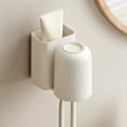 thumbnail image 1 of Usloyux Under $5 Toothbrush Holder Set, Wall-Mounted No-Drill Bathroom Organizer, Toothpaste Cup Storage Rack with Suction Cup, Countertop Vanity Organizer for Bathroom, 1 of 6
