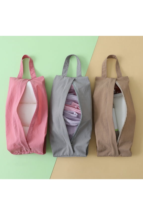 Under $5 Travel Storage Organizer, Foldable Multipurpose Carrying Bag, Portable Clothing Shoes Container, Hand Carry Storage Box for Trip Vacation