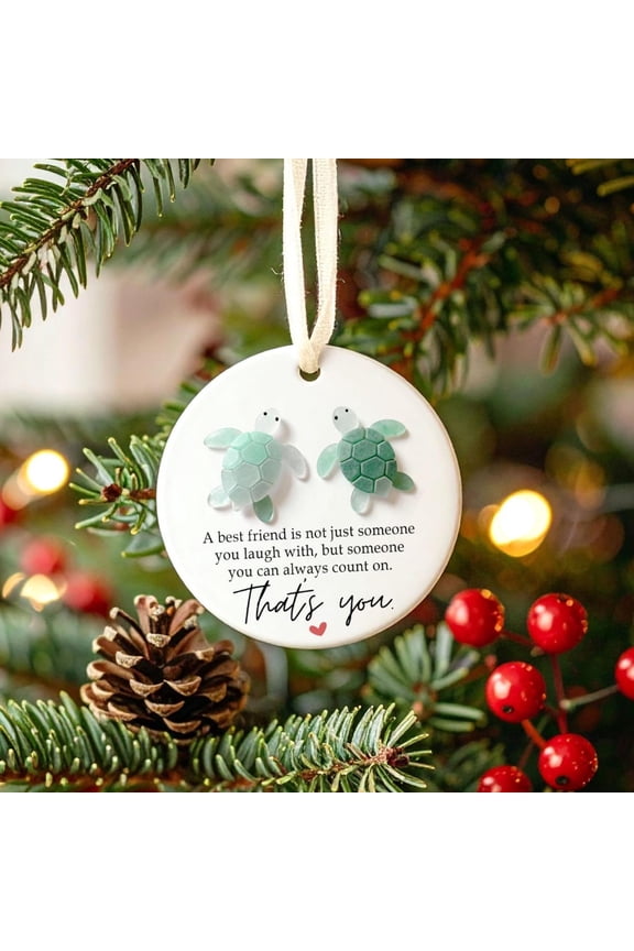 under $5 Turtle Friendship Pendant, Cute Animal Necklace Symbolizing Loyalty and Friendship, Durable Plastic 2D Design for Best Friends, Ideal Birthday and Anniversary Gift