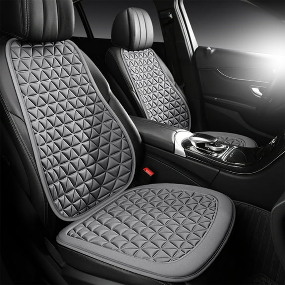 Usloyux under $5 Ventilated Car Seat Cushion, Two-Piece Design for Targeted Air Circulation, Raised Node Pattern Creates Micro-Vents to Dissipate Heat, Offers Lumbar and Hip Support