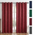 thumbnail image 1 of Usloyux Under $5 Window Curtain Panels, Thermal Insulated Room Darkening Drapes, Grommet Top Blackout Curtains for Bedroom Living Room, Noise Reducing Window Treatment, 1 of 9