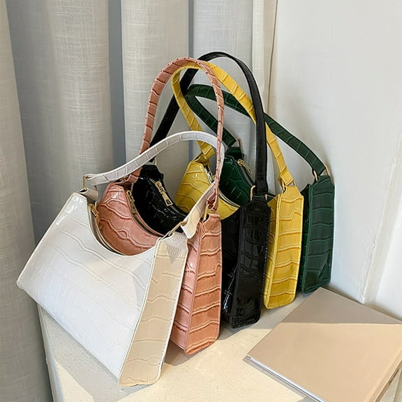 Usloyux Under $5 Women's PU Leather Handbag, Fashion Shoulder Messenger Purse, Lightweight Crossbody Tote, Work Office Daily Carry with Spacious Compartment Stylish Appearance