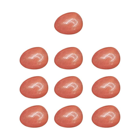 Usloyux Agate Crystal Mini Eggs, Polished Stone Eggs for Decoration Crafts, Easter Egg Fillers, Natural Gemstone Eggs, Perfect for Wishing Bottles Jewelry Making, 10PC Set