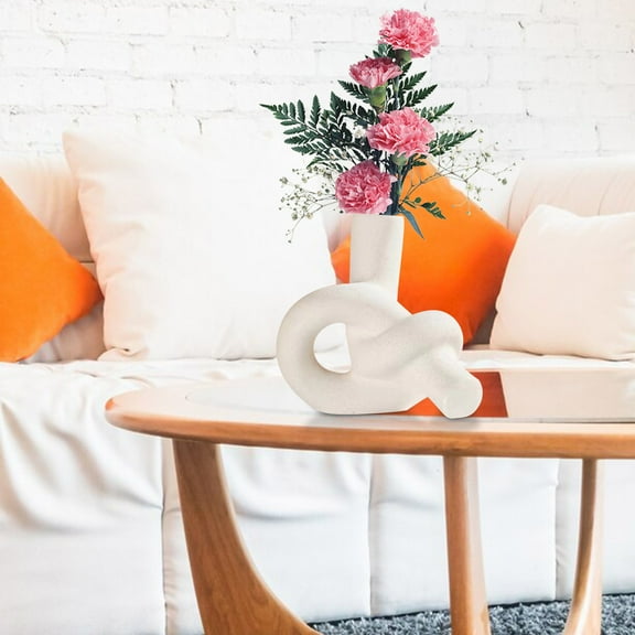 Usloyux Alien Vase, Alien Vase, Tabletop, Resin, Living Room, Dining Room, Home Decor, Decorative Vase, Unique Artwork, Modern Centerpiece, Gift for Women and Children