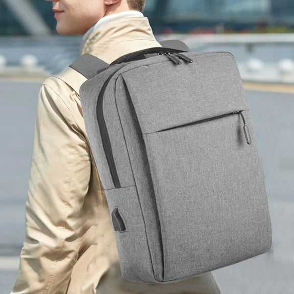 Usloyux Back To Study Laptop Backpack 15.6 Inch, Slim Business Computer Bag With USB Charging Port, Water-Resistant Travel Backpack For College, Commuting, And Daily Use, Durable And Lightweight