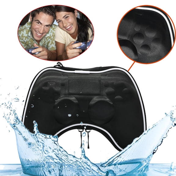 Usloyux Controller Case, Travel Case Airform Pouch for Gamepad Controller, Protective Case Bag with Wrist Strap for Storage Carrying, Soft Lining Interior Prevents Scratch Damage