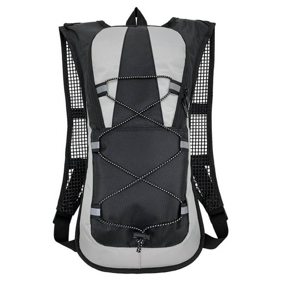 Usloyux Cycling Backpack Hydration Pack, 5L Ultralight Water Bladder Rucksack with Reflective Strips, Breathable Mesh Back Design for Biking Hiking Running Outdoor Sports Activities