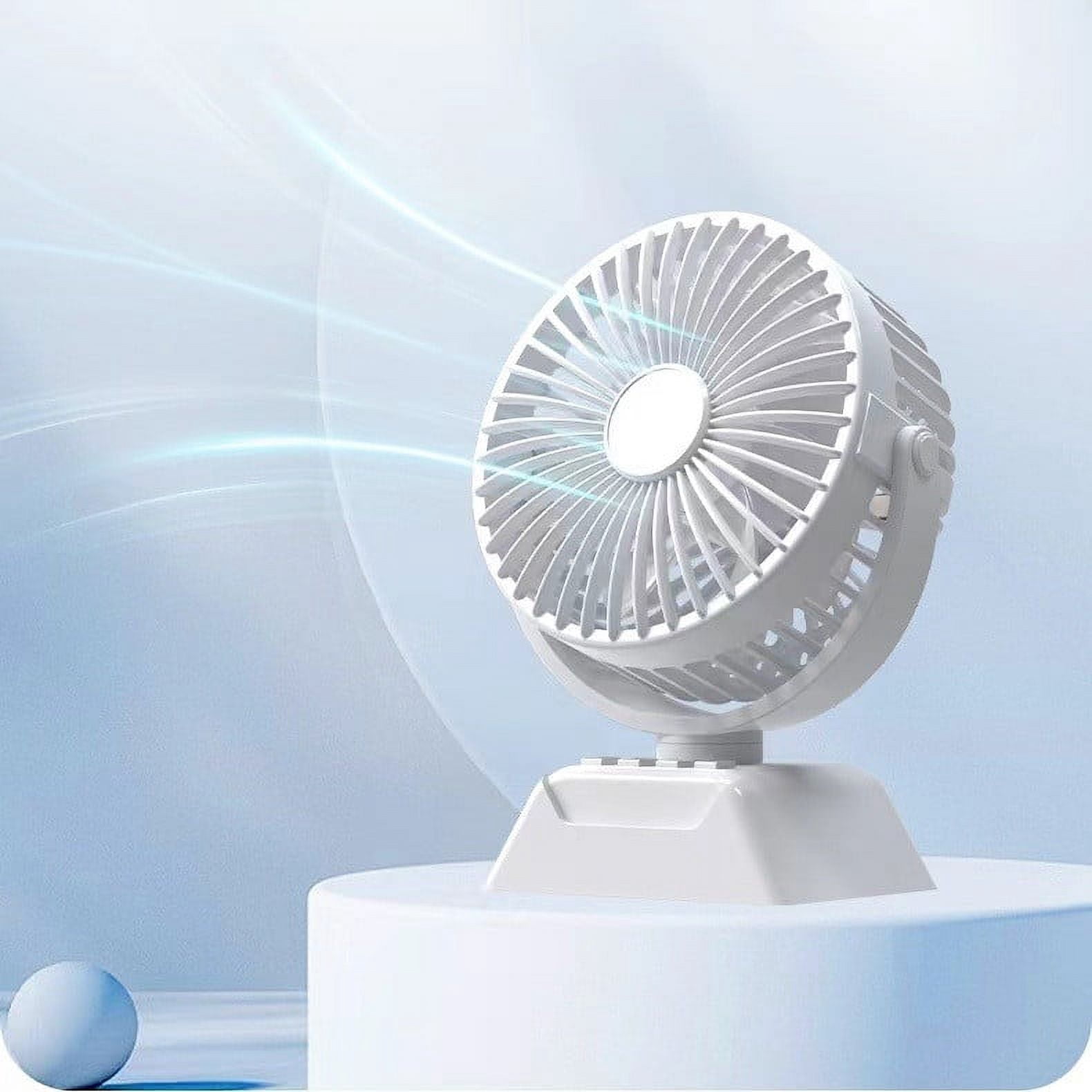 Black of Friday Deals Usloyux Desk Fan,Mini Ventilador Silencioso Usb Recargable, Ventilador De Escritorio Pequeo Ventilador De Refrigeracin Up To 65% Off