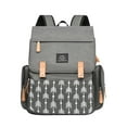 thumbnail image 1 of Usloyux Diaper Bags For Mom, Large Capacity Backpack With Insulated Bottle Pockets And Portable Changing Pad, Multifunctional Maternity Bag For Travel, Hospital, Daycare, Nursing And On-The-Go, 1 of 5