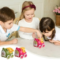 Usloyux Kids Toys Under $5 Baby Car Toys,Press to Go Car Toy with Flip Top Storage, Engineering Vehicle for Infant Play,Toys for Boys and Girls Christmas,Birthday,Holiday Party Gifts