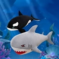 thumbnail image 1 of Usloyux Kids Toys Under $5 Light up Shark Stuffed Animal Toys,Glow Soft Plush Toys with Light,Baby Appease Accompany Dolls, Stuffed Doll Toy for Kids Christmas,Birthday,Holiday Party Gifts, 1 of 9
