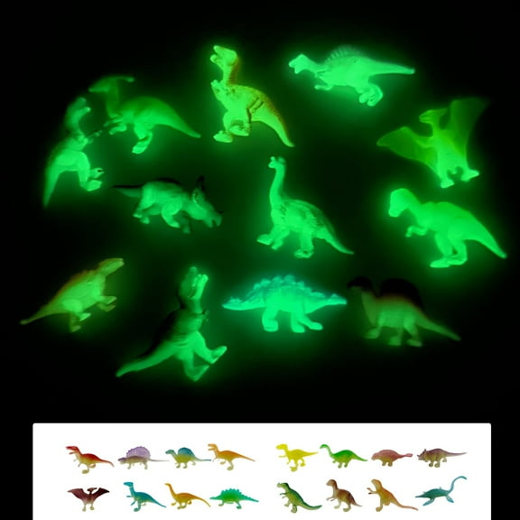 Usloyux Kids Toys Under $5 Plastic Assorted Mini Dinosaur Figures,14 Pcs Little Dinosaur Figurine, Small Dino Toy for Boys and Girls, Great for Dino Cake Topper, Easter Eggs Filler