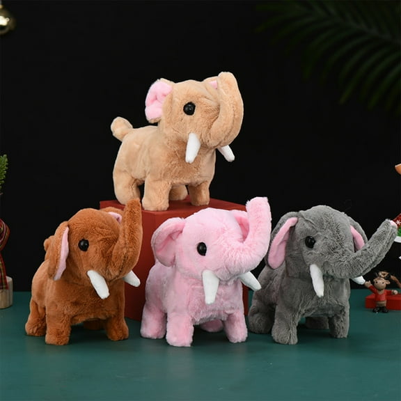 Usloyux Kids Toys Under $5 Walking Electronic Elephant Plush Toy,Singing Interactive Toys,Stuffed Animals Toys for Boys and Girls Christmas,Birthday,Holiday Party Gifts