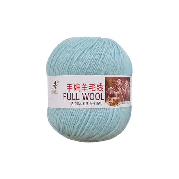Usloyux Mercerized Wool Yarn, Super Soft Medium Thick Crochet Knitting Yarn For Handmade Sweaters Scarves Hats, DIY Craft Yarn For Beginners, 100% Cotton Skeins For Coats Pants Blankets