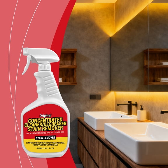 Usloyux Multi-Purpose Household Cleaner, 500ml All-Surfaces Stain Remover For Kitchen Stove Top Bathroom And Toilet, Fast-Acting Formula For Grease Grime Dirt, Heavy-Duty Degreaser For Countertops