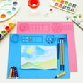 thumbnail image 1 of Usloyux Oil Painting Silicone Painting Pad,Children's Art Drawing Board Erasable And Washable 20x16in,Paint Craft Mats for Clay, Resin, Slime, Jewelry and Crafts Creation, 1 of 9