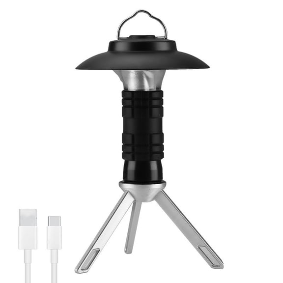 Usloyux Outdoor Solar Camping Lantern with Multiple Functions, Emergency LED Light for Power Failure, Tent Illumination, and Outdoor Adventures, Foldable Design