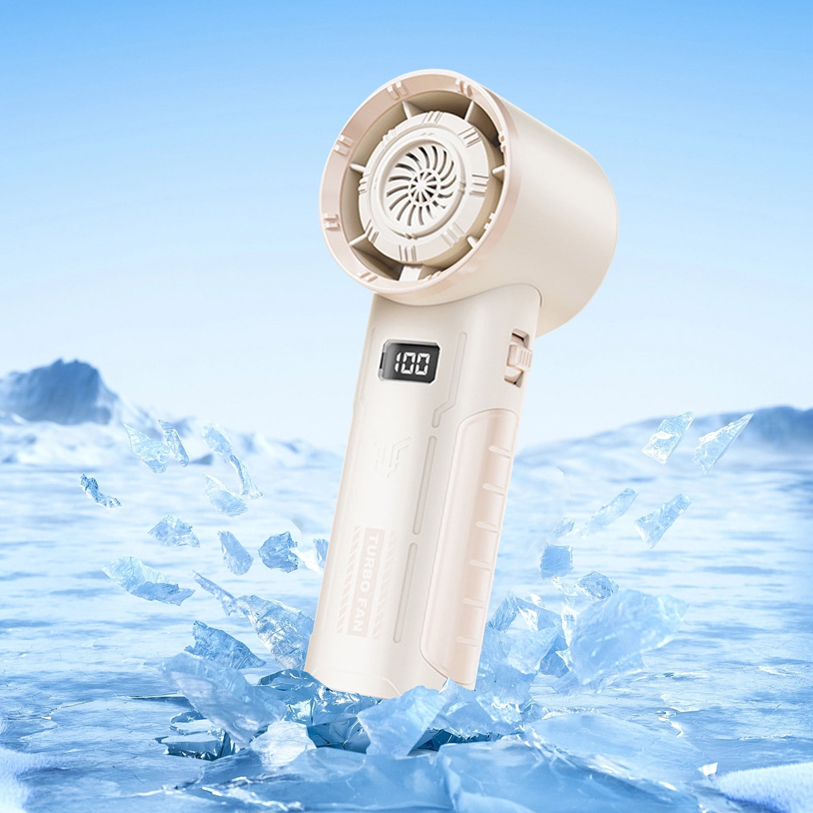 Usloyux Portable Fan,Nuevo Pequeño Ventilador Recargable Humidificación Wa Ter Enfriado Ventilador De Oficina De Escritorio Usb Portátil Mini Mostrador Ventilador Get It Today,White