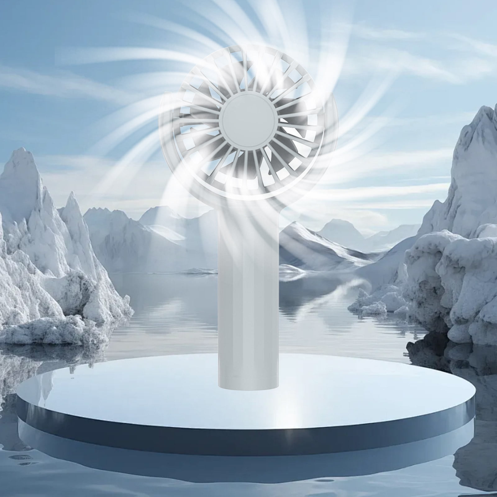 Usloyux Portable Fan,Nuevo Ventilador De Mano Al Aire Libre Al Aire Libre Usb Recargable Mini Ventilador Portátil De La Casa Pequeño Popular Pick,Gray