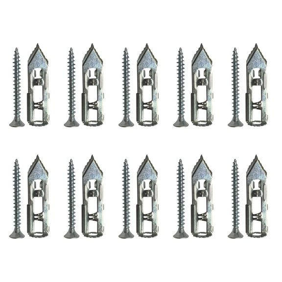 Usloyux Self-Drilling Anchors, Carbon Steel Hollow Wall Tapping Screws, Heavy-Duty Concrete Anchors for Masonry Brick Drywall, Fast Installation Self-Drilling Screws, Wall Mounting Hardware for