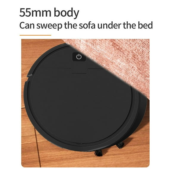 Usloyux Smart Robot Vacuum Cleaner with 3800PA Suction, Automatic Floor Sweeper with Mop Function, Cordless Vacuum Cleaner for Home, Intelligent Cleaning Robot for Hardwood Carpet, Self Charging