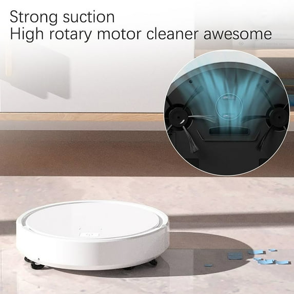 Usloyux Smart Robot Vacuum Cleaner with 3800PA Suction, Automatic Floor Sweeper with Mop Function, Cordless Vacuum Cleaner for Home, Intelligent Cleaning Robot for Hardwood Carpet, Self Charging