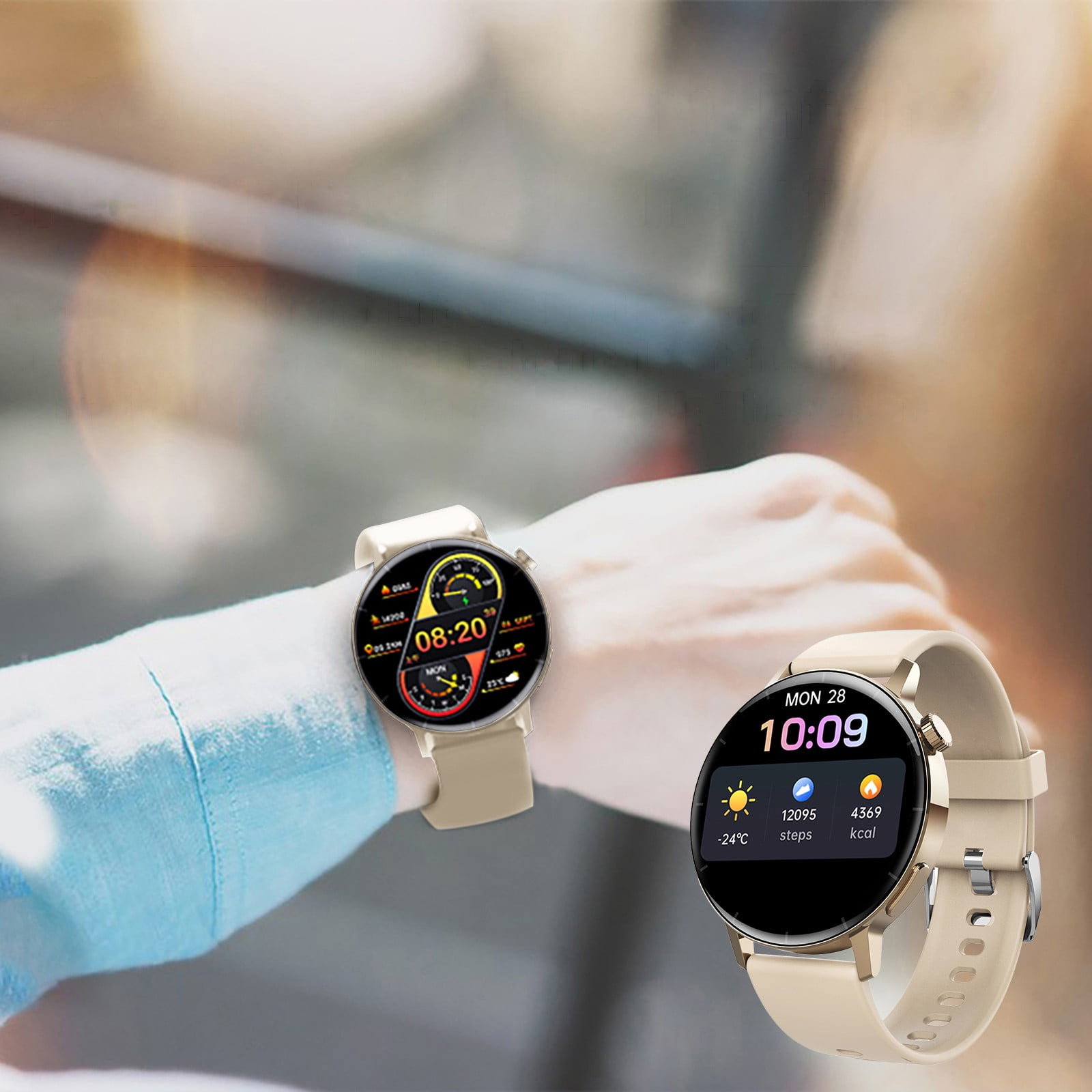 Usloyux Sports Smartwatch, 1.35Inch HighDefinition Large Screen