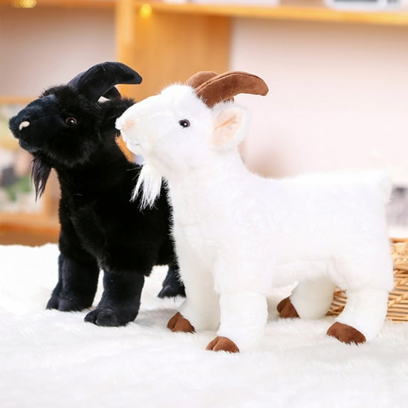 Usloyux Stuffed Goat Toys Plush Animal,Baby Appease Toys Accompany Dolls,Cute Animal Plush Stuffed Doll Toy for Kids Christmas,Birthday,Holiday Party Gifts