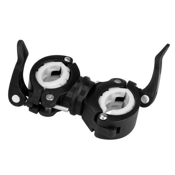 Usloyux Torch Clip Mount for Bike Front Light, 360 Degree Rotation Flashlight Bracket for Easy Installation and Removal, Universal Mount for Handheld Lights