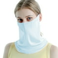 thumbnail image 1 of Usloyux UV Protection Sunscreen Face Cover for Women Summer Outdoor, 3D Breathable Thin Mask for Cycling Running, Adjustable Ear Rope with Cooling Sweat Absorption Fabric, Reusable, 1 of 1