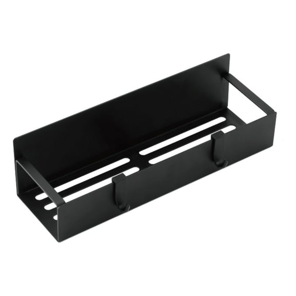 Usloyux Under $5 Magnetic Spice Rack, Refrigerator Side Storage Organizer, Kitchen Counter Space Saver for Condiments, Black Fridge Mountable Shelf