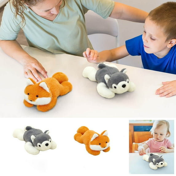 Usloyux Mini Pet Doll Plush Toy, Pocket Sized Companion for Travel, Soft Stuffed Animal for Kids Adults, Cute Puppet Ornament for Bag Car