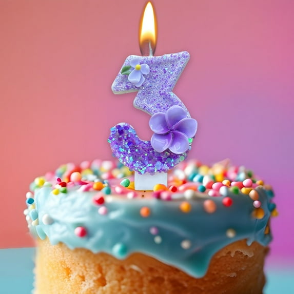 Usloyux Under $5 Roman Numeral Birthday Candles, Decorative Number Cake Toppers, Multicolor Wax Celebration Lights, Party Anniversary Event Supplies