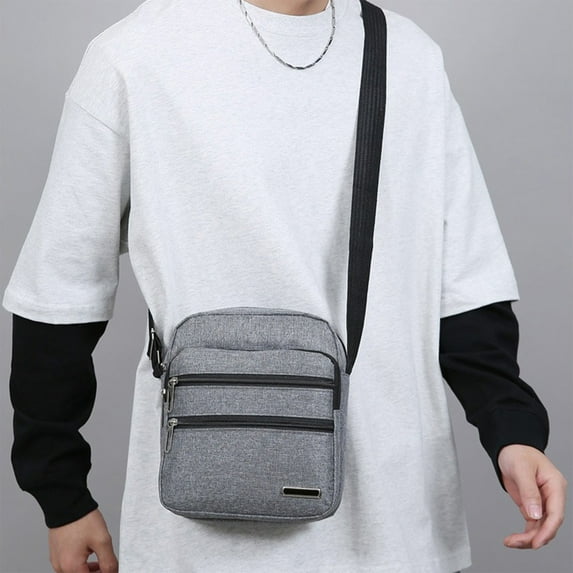 Usloyux Under $5 Small Crossbody Bag, Side Shoulder Bag for Men, Women, Messenger Bag with Adjustable Crossbody Sling, Purse for Travel Sports Work