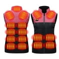 thumbnail image 1 of Usmixi 2023 Heated Coat for Women Winter Heated Vest for Men Women USB Electric 17 Heating Zones Heated Jacket Stand Neck Sleeveless Open Front Winter Warm Heated Vest with Pocket Weekly, 1 of 4