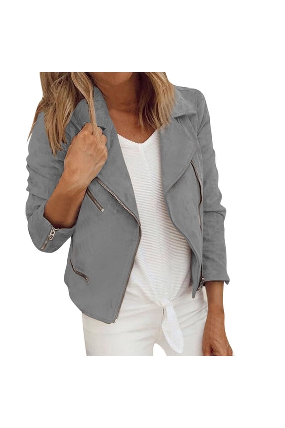 Usmixi 2025 Wool Coat for Women Winter Bomber Jacket for Women Casual Solid Long Sleeve Lapel Zip up Cropped Coat Slim Fashion Lightweight Cozy Short Woolen Outwear with Pocket Weekly