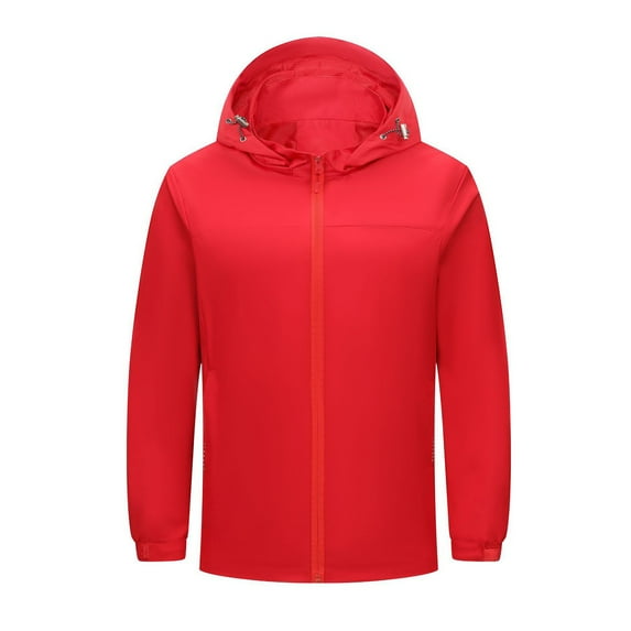 Usmixi 2025 Winter Womens Rain Jacket Windbreaker Jacket for Women Men Winter Outdoor Climbing Hiking Windproof Hooded Coat Casual Solid Zip up Lightweight Rain Outwear