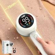 Usmixi up to 50% Off Clothes Lint Remover- Power Display- Six-tooth Blade- Ultra-quiet- 2-in-1 Design for Removing Balls and Oppressive Lint- USB Charging Clothes Lint Remover Remov