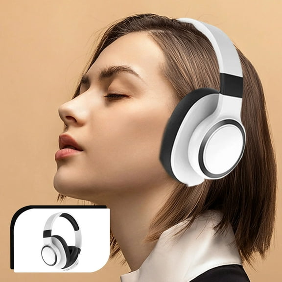 PPgejGEK Bluetooth Headphones Wireless, Over Ear Stereo Wireless Headset, Bring Great Music Experience, Sports Fitness Leisure Music Headset Universal for Mobile Phones